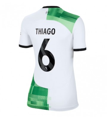 Liverpool Thiago Alcantara #6 Koszulka Wyjazdowych Kobiety 2023-24 Krótki Rękaw